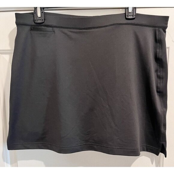 Adidas Women's Size 12 Skort Black Climacool Pull On Golf Tennis Athleticwear - Picture 1 of 7